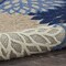 Homeroots 7 x 10 ft. Blue Large Floral Indoor & Outdoor Area Rug 384823 - alternate 2